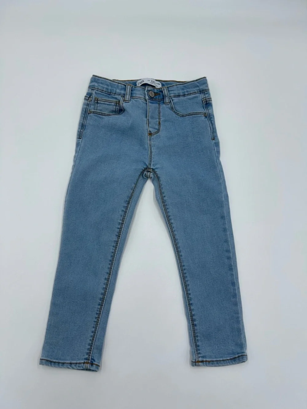 Zara Light Blue Stretch Kids Denim Jeans 3-4 years